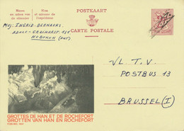 BELGIUM 1963 2 Fr Löwe Postal Stationery Advertising Postcard W BELATED DEVALUATION R! - Werbepostkarten