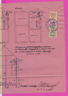259114 / Bulgaria 1946 - 10+20 (1945) Leva , Revenue Fiscaux  , Water Supply Plan For A Building In Sofia - Andere Pläne