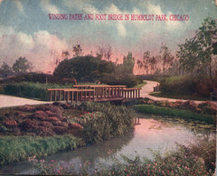 CHICAGO - WINDING PATHS AND FOOT BRIDGE IN VIEW SECTION OF HUMBOLDT PARK - Sonstige & Ohne Zuordnung