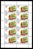 AUSTRIA 2006 Mozart 250th Anniversary Sheetlet, MNH / **.  Michel 2603 Kb - Blocks & Kleinbögen