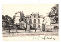 COURT SAINT ETIENNE - Ruines Du Châteaudu Comte De Lamotte - Envoyée 1903 - Edit: Materne - Court-Saint-Etienne