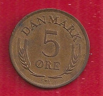 DANEMARK - 5 ORE - 1965. - Danimarca