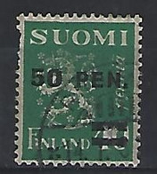 Finland 1931  Arms Overprints 50p On 40p  (o) Mi.170 - Used Stamps