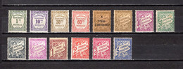 Mónaco   1924-43  .-   Y&T  Nº   13/16-17-18/26    Taxa    *  ( C/charniere ) - Steuermarken