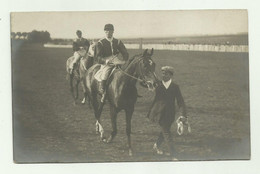 FANTINI CON CAVALLO SU CARTOLINA FOTOGRAFICA - NV  FP - Hippisme