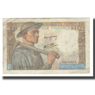 France, 10 Francs, 1943, P. Rousseau And R. Favre-Gilly, 1943-03-25, TB - 10 F 1941-1949 ''Mineur''