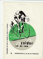 Zolder : Reclamekaart Wereldkampioenschap Op De Weg Voor Beroepsrenners 10 - 8 - '69 - Heusden-Zolder