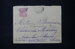 MONACO - Enveloppe Pour Lle Château De Marlioz Et Redirigé Vers Charvieux En 1908 - L 88626 - Cartas & Documentos