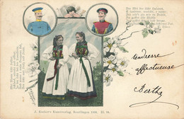 AUTRICHE - Costume - Militaires - Anges -Poême - Illustrée Par P.Widmayer - Oberndorf Bei Salzburg