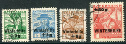 AUSTRIA 1935 Winter Relief Set Used.  Michel 613-16 - Gebraucht