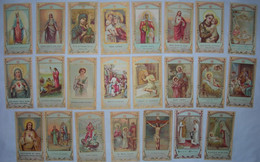 23 IMAGES PIEUSES Différentes HISTOIRE BIBLIQUE / VIE DE JESUS HOLY CARD / SANTINO - Images Religieuses