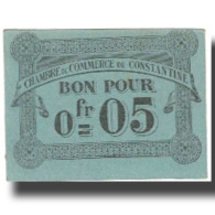 Billet, Algeria, 5 Centimes, Chambre De Commerce, 1915, 1915-10-12, SUP+ - Algeria