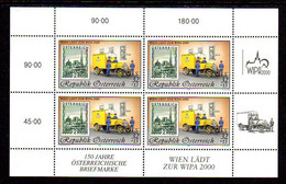 AUSTRIA 1998 WIPA 2000 II Sheetlet, MNH / **.  Michel 2270 Kb - Blocks & Kleinbögen