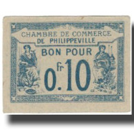 Billet, Algeria, 10 Centimes, Chambre De Commerce, 1915, 1915-10-07, TTB+ - Algérie