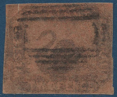 Australie Occidentale Cygne N°2b Two Pence Sur Rouge Impression Recto Et Verso (renversée) RRR Signé Calves & Brun - Usados