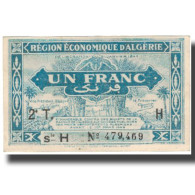 Billet, Algeria, 1 Franc, Valeur Faciale, 1944, 1944-01-31, SUP - Algeria