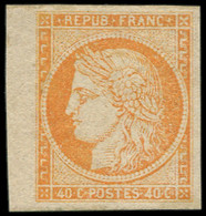 * Colonies Générales - 13   40c. Orange, Petit Bdf, TB - Andere & Zonder Classificatie