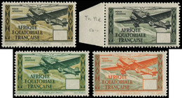 ** A.E.F. PA Type B De 1943 Sans RF, 4 Ex. Différents SANS La Valeur, TB - Andere & Zonder Classificatie