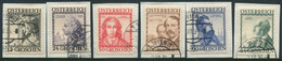 AUSTRIA 1934 Architects Used On Pieces.  Michel 591-96 - Used Stamps