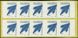 POLYNESIE FRANCAISE C704A : (60f) Bleu, Carnet De 10, TB - Gebruikt