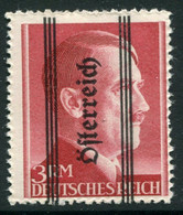 AUSTRIA 1945 3 RM  Perf. 12½  With Vertical Overprint And Bars  MNH/**.  Michel 695 I A - Unused Stamps