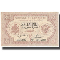 Billet, Algeria, 50 Centimes, Chambre De Commerce, 1915, 1915-04-17, SUP+ - Algeria