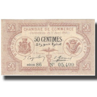 Billet, Algeria, 50 Centimes, Chambre De Commerce, 1915, 1915-04-17, SUP+ - Algérie