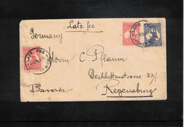 Australia 1914 Interesting Letter From Sydney To Regensburg Germany With LATE FEE Postmark Scarce - Storia Postale