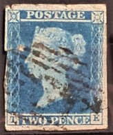 GREAT BRITAIN 1841 - Canceled - Sc# 4 - 2d - Used Stamps