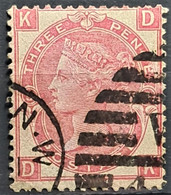 GREAT BRITAIN 1867 - Canceled - Sc# 49, Plate 5 - 3d - Used Stamps