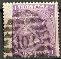 GREAT BRITAIN 1869 - Canceled - Sc# 51a, Plate 8 - 6d - Gebraucht