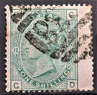 GREAT BRITAIN 1873/80 - Canceled - Sc# 64, Plate 12 - 1sh - Used Stamps