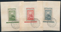 O 1951 80 éves A Magyar Bélyeg Blokksor Alkalmi Bélyegzéssel (45.000) (1Ft Szakadás, Saroktörés / Teared, Corner Fold) - Andere & Zonder Classificatie