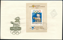 1960 Olimpia (I.) - Róma Vágott Blokk FDC-n (10.000) - Otros & Sin Clasificación