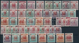 ** 1921/1925 Kisegítő Portó 2 Db Sor (12.000) (200K/4 1/2K Szakadt / Teared) - Altri & Non Classificati