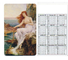 Nymphe  Peinture Carte Calendrier 1997 France Calendar - Altri & Non Classificati