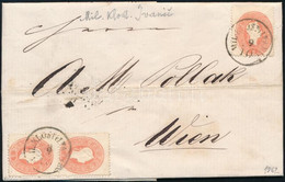 1862 3 X 5kr Levélen "MIL. KLOST. IVANIC" - Wien - Other & Unclassified