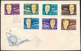 1962 A Világűr Meghódítói Vágott Sor FDC-n - Other & Unclassified