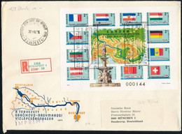 1977 Európai Biztonsági és Együttműködési Értekezlet (IV.) Vágott Blokk Ajánlott FDC-n / Mi Block 128 Imperforate On Reg - Altri & Non Classificati