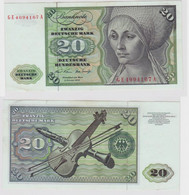T119549 Banknote 20 DM Deutsche Mark Ro. 271b Schein 2.Jan. 1970 KN GE 4094167 A - 20 DM