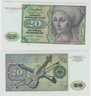 T139840 Banknote 20 DM Deutsche Mark Ro. 271b Schein 2.Jan. 1970 KN GE 1165689 H - 20 Deutsche Mark