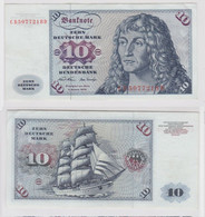 T140008 Banknote 10 DM Deutsche Mark Ro. 270a Schein 2.Jan. 1970 KN CB 5077218 D - 10 DM