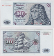 T140090 Banknote 10 DM Deutsche Mark Ro. 270a Schein 2.Jan. 1970 KN CD 7152103 A - 10 DM