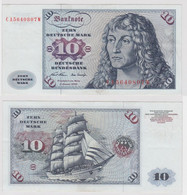 T140153 Banknote 10 DM Deutsche Mark Ro. 270a Schein 2.Jan. 1970 KN CA 5640807 W - 10 DM