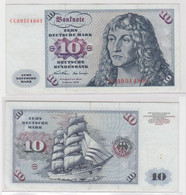 T140257 Banknote 10 DM Deutsche Mark Ro. 270a Schein 2.Jan. 1970 KN CC 3951486 F - 10 DM