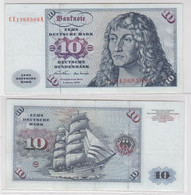 T140319 Banknote 10 DM Deutsche Mark Ro. 270b Schein 2.Jan. 1970 KN CE 1369508 A - 10 DM