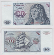 T140449 Banknote 10 DM Deutsche Mark Ro. 270a Schein 2.Jan. 1970 KN CD 5197688 A - 10 Deutsche Mark