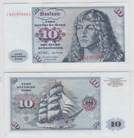 T140449 Banknote 10 DM Deutsche Mark Ro. 270a Schein 2.Jan. 1970 KN CD 5197688 A - 10 DM