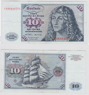 T141095 Banknote 10 DM Deutsche Mark Ro. 270a Schein 2.Jan. 1970 KN CD 5624877 A - 10 Deutsche Mark