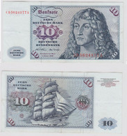 T141095 Banknote 10 DM Deutsche Mark Ro. 270a Schein 2.Jan. 1970 KN CD 5624877 A - 10 DM